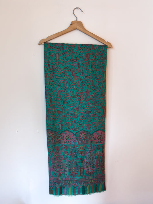 Zamurd Paisley — Handwoven Pashmina Shawl